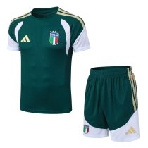 italy Training Green With Pants Sets Player 1:1 Quality Soccer Jersey  26-27（2026）
