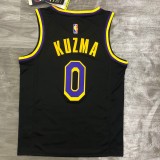 Los Angeles Lakers  Reward Edition Black #0 KUZMA Round Neck   1:1 Quality NBA Season Jerseys 2021