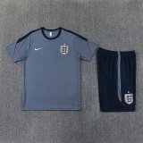 England Training Grey With Pants Sets (16-2XL) 1:1 Quality Soccer Jersey  26-27（2026）
