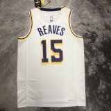 Los Angeles Lakers  White  #15  REAVES   1:1 Quality NBA Season Jerseys  2023