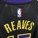 Los Angeles Lakers Kids City Edition Black   #15 Reaves 1:1 Quality NBA  Season Jerseys  2026