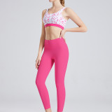 yoga clothes  Movement Rose Red/Movement Orange Red Set