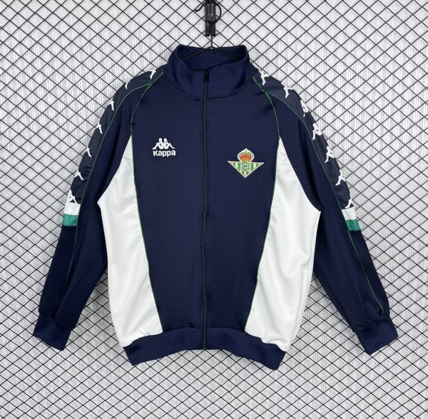 Retro Betis Jacket Blue 1:1 Quality Soccer Jersey 1997-1998