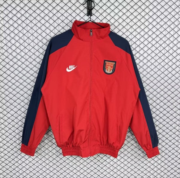 Retro Arsenal Windbreaker Red   1:1 Quality Soccer Jersey 1996-1997