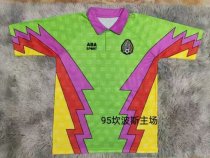 Retro Mexico Goalkeeper  #9 campos 1:1 Quality Soccer Jersey 1995