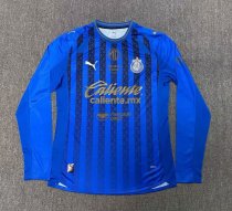 Chivas (Guadalajara ) Away  Long Sleeve Player 1:1 Quality Soccer Jersey  26-27