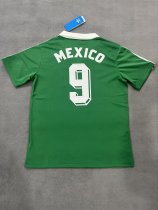 Retro Mexico Home #9 1:1 Quality Soccer Jersey  1986