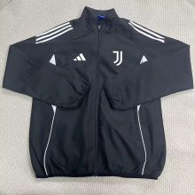 Juventus Windbreaker  Black 1:1 Quality Soccer Jersey  25-26