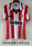 Fortuna Dusseldorf Home Fans 1:1 Quality Soccer Jersey  1998