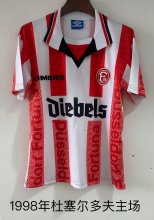 Fortuna Dusseldorf Home Fans 1:1 Quality Soccer Jersey  1998