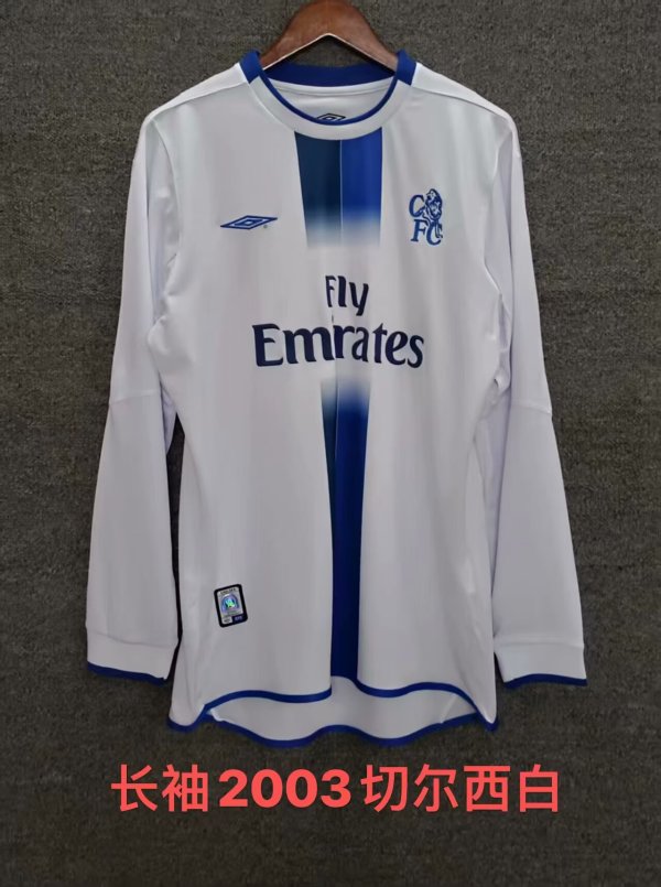 Retro Chelsea  long  Away 1:1 Quality Soccer Jersey   2003-2005