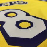 Los Angeles Lakers Kobe #8 BRYANT  Yollow V-neck NBA Jerseys