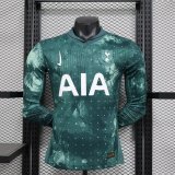Tottenham third away Long Sleeve Player 1:1 Quality Soccer Jersey    24-25