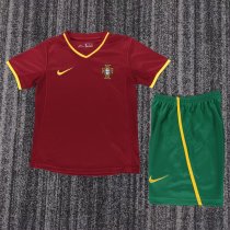 Retro Portugal Home Kids  1:1 Quality Soccer Jersey 2000