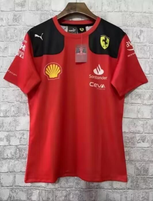 Ferrar Red Round Collar Formula One Racing 2023