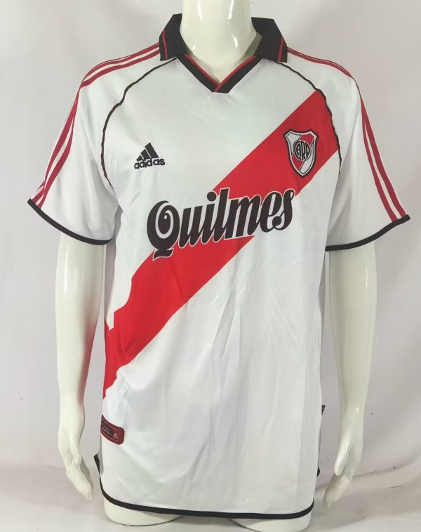 Retro River Plate  Home  1:1 Quality Soccer Jersey  2000-2001