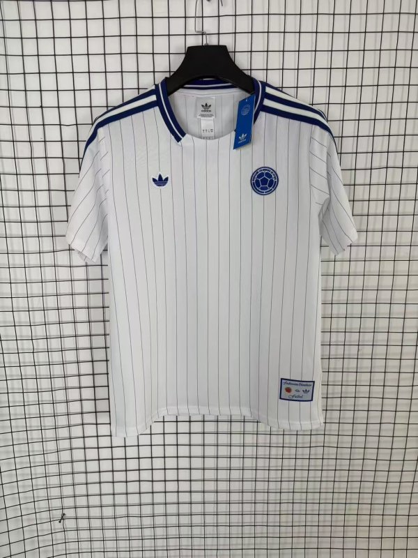 Colombia T-shirt Retro leisure  White 1:1 Quality Soccer Jersey 26-27 (2026)