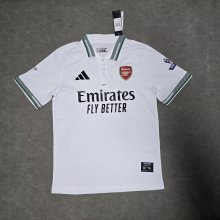 Arsenal  Polo Fans White 1:1 Quality Soccer Jersey  25-26