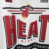 Retro Miami Heat  White  1:1 Quality NBA  Season Jerseys 2026