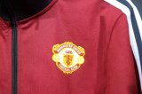 Manchester United   Retro clover  Windbreaker  jacket   red 25-26 set