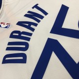 Golden State Warriors White V-Neck  #35  DURANT 1:1 Quality NBA Season Jerseys 2020