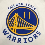 Golden State Warriors White V-Neck  #11 THOMPSON 1:1 Quality NBA Season Jerseys 2020