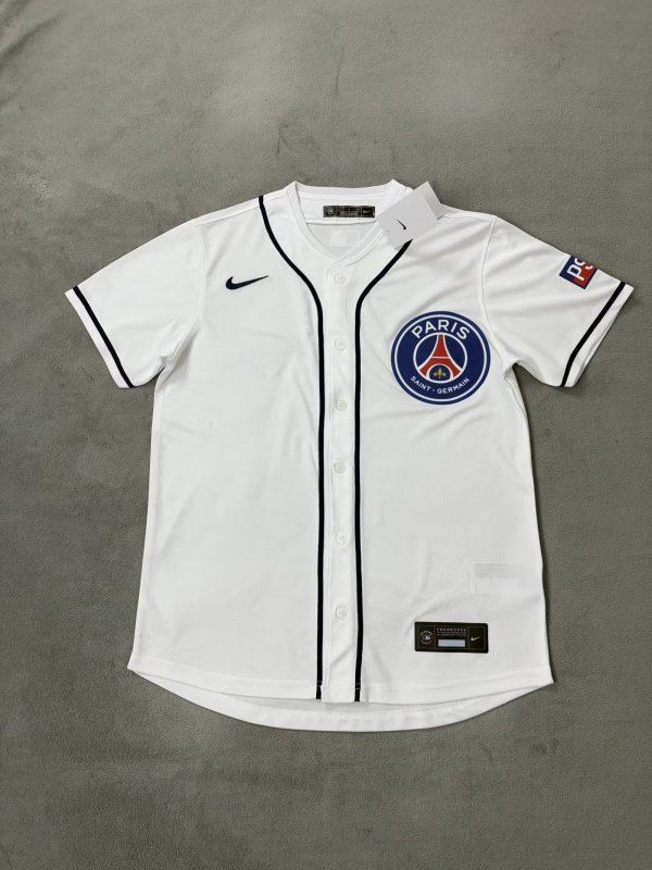 MLB PSG Paris  White Baseball  Jerseys  2025 25-26