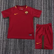 Retro Roma  Home Kids 1:1 Quality Soccer Jersey  2017-2018