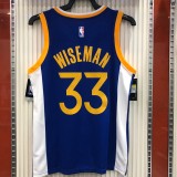 Golden State Warriors Blue V-Neck  #33 WISEMAN 1:1 Quality NBA Season Jerseys 2020