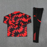 Manchester United Training  Tracksuit   Black Red(Kids And Man )  1:1  25-26