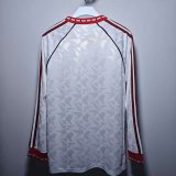 Retro Manchester United Long Sleeve White 1:1 Quality Soccer Jersey  1990-1991