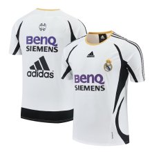 Retro Real Madrid Training White Fans 1:1 Quality Soccer Jersey 2006-2007