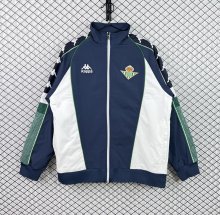 Betis Windbreaker White  Green 1:1 Quality Soccer Jersey  1997-1998