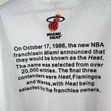 Retro Miami Heat  White  1:1 Quality NBA  Season Jerseys 2026