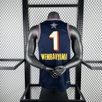 ALL STAR Dark blue #1 WEMBANYAMA NBA  Jerseys  2025