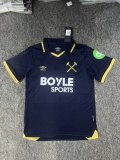 West Ham United Third  Away Fans 1:1 Quality Soccer Jersey 25-26