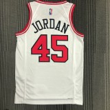 Chicago Bulls White #45  JORDAN 1:1 Quality NBA  Season Jerseys  75 Year