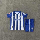 Deportivo Alaves Home  Kids Fans  1:1 Quality Soccer Jersey  25-26