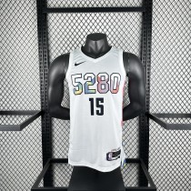 Denver Nuggets  City Edition White  #15 JOKIC 1:1 Quality NBA  Season Jerseys 2025