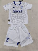 Al Hilal SFC  away kids   1:1 Quality Soccer Jersey   24-25