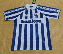 Retro Real Sociedad home  fans   1:1 Quality Soccer Jersey  1994-1995