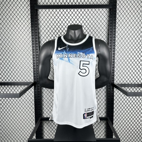 Minnesota Timberwolves  City Edition #5 EDWARDS NBA Jerseys  2025