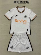 Swansea City home kids 1:1 Quality Soccer Jersey  24-25