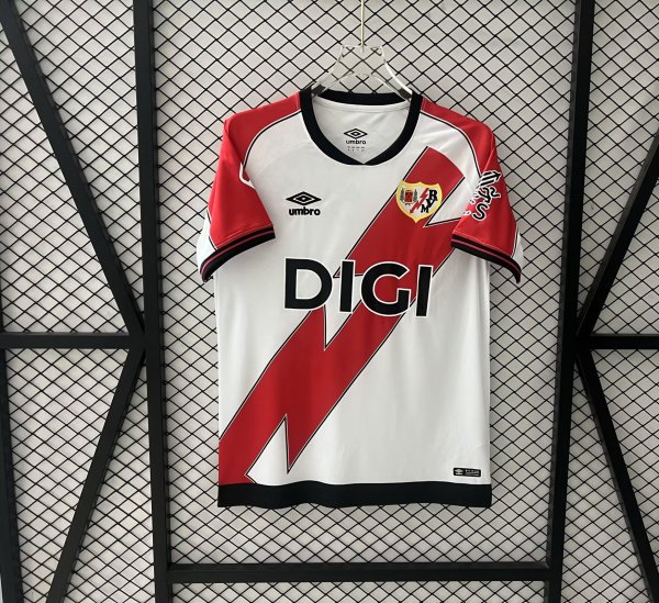 Rayo Vallecano Home Fans   1:1 Quality Soccer Jersey   25-26