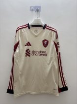 Liverpool Away Long Sleeve  Fans 1:1 Quality Soccer Jersey 25-26