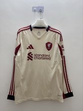 Liverpool Away Long Sleeve  Fans 1:1 Quality Soccer Jersey 25-26