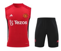 Manchester United Training clothing Vest set 1:1 Quality Soccer Jersey   24-25