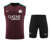 PSG Paris Training clothing Vest set   1:1 Quality Soccer Jersey    24-25