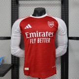 Arsenal  Home  Long Player 1:1 Quality Soccer Jersey    25-26