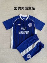 Cardiff City Home kids 1:1 Quality Soccer Jersey  23-24